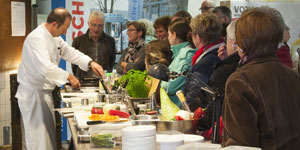 Koch Thomas Stoehr 2016 auf der Messe »Wohnen – Leben – Genießen« in Sontra